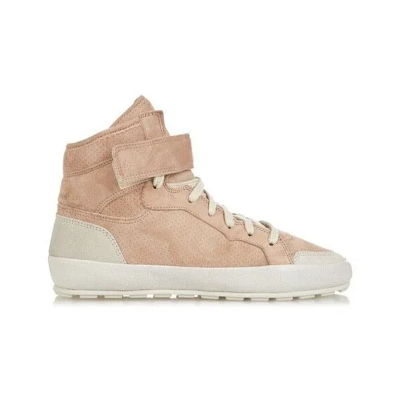 Isabel Marant Etoile Bessy Suede Leather Blush Hightop Sneakers Sz 40 - Picture 1 of 12
